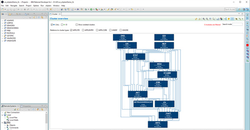 Screenshot eXplain Cluster Overview